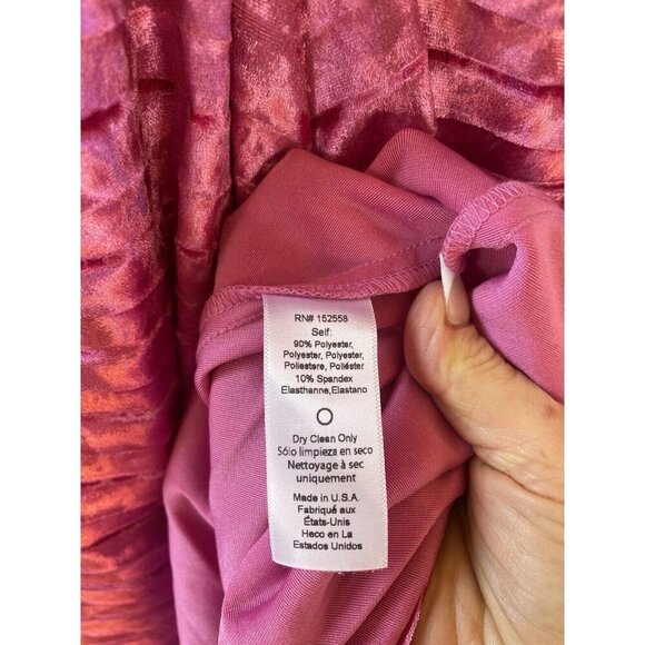 NWT Delfi Collective Marilyn Dress in Magenta Dark Pink Velvet Size Small - Picture 12 of 14